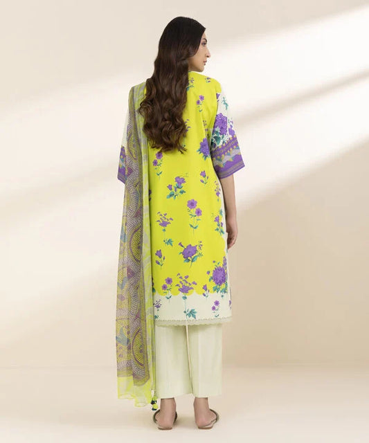 3 Piece - Printed Lawn Suit