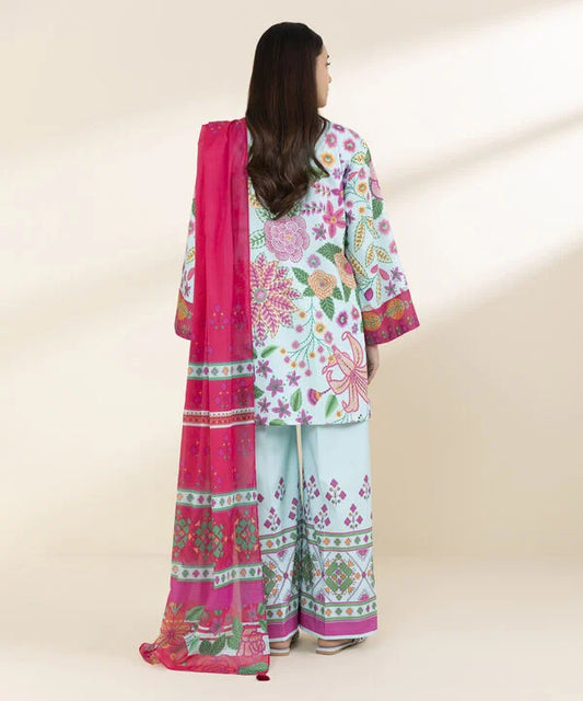 3 Piece - Printed Lawn Suit