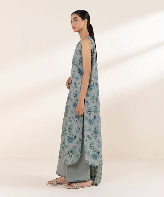 3 Piece - Printed Lawn Suit