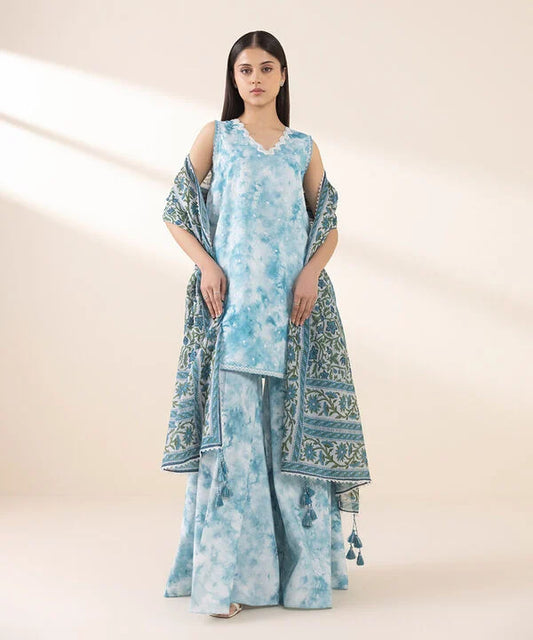 3 Piece - Embroidered Lawn Suit