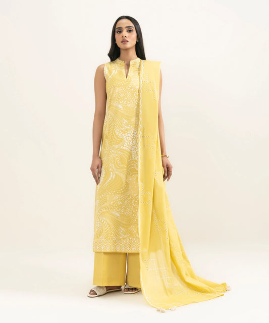 3 Piece - Embroidered Lawn Suit