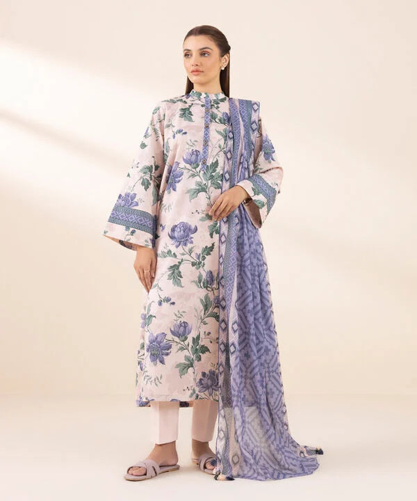 3 Piece - Printed Lawn Suit