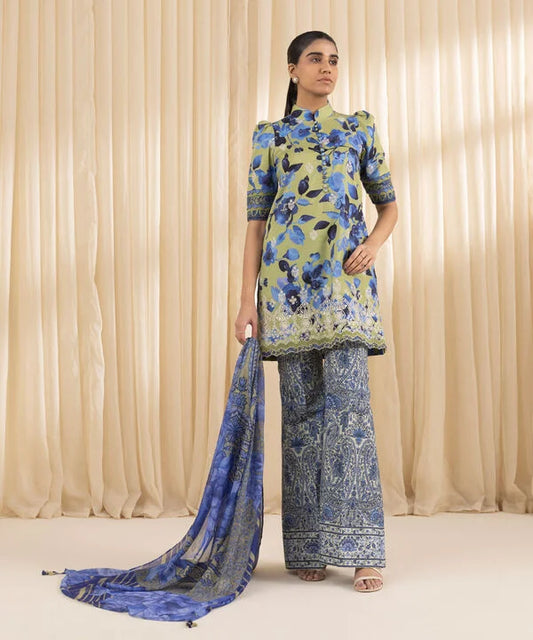 3 Piece - Embroidered Lawn Suit