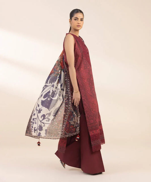 3 Piece - Embroidered Lawn Suit