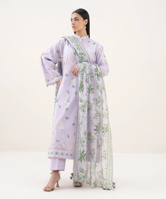 3 Piece - Embroidered Lawn Suit