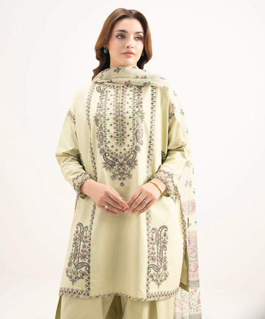 3 Piece - Embroidered Lawn Suit