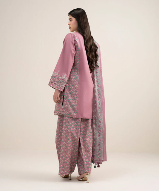 3 Piece - Embroidered Lawn Suit