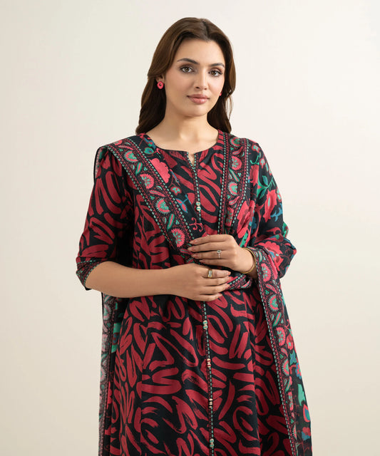 3 Piece - Printed Lawn Suit