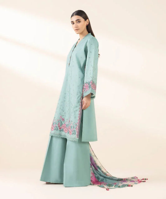3 Piece - Embroidered Lawn Suit