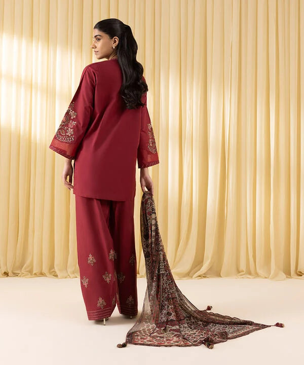 3 Piece - Embroidered Lawn Suit