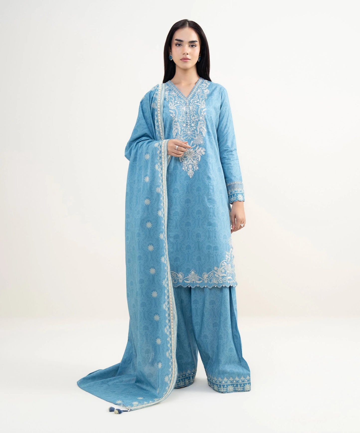 3 Piece - Embroidered Lawn Suit