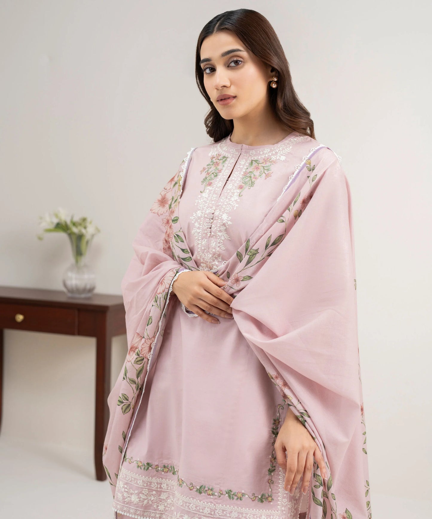 3 Piece - Embroidered Lawn Suit